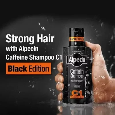 شامپو تقویت کننده و ضدریزش کافئین آلپسین بلک Alpecin C1 Black حجم 250میل