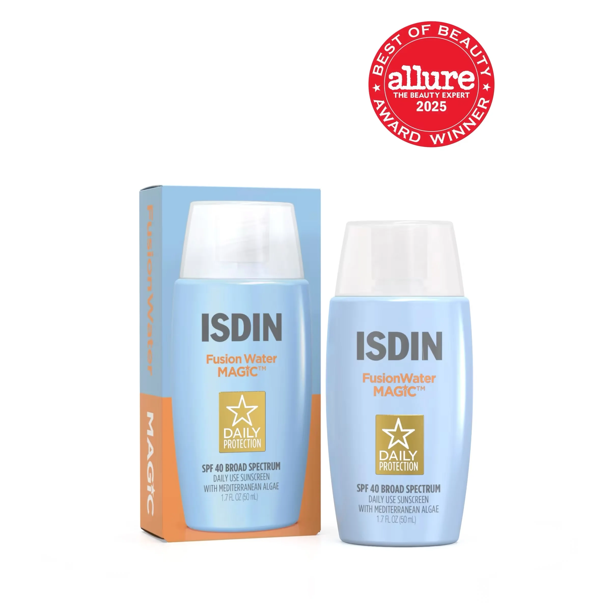 photo-output 45 ضد آفتاب ایزدین مجیک بیرنگ فیوژن واتر SPF50 مدل ISDIN MAGIC حجم 50 میل - Image 1