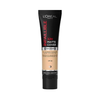 کرم پودر تیوپی مات اینفیلیبل مدل 155 NATURAL ROSE