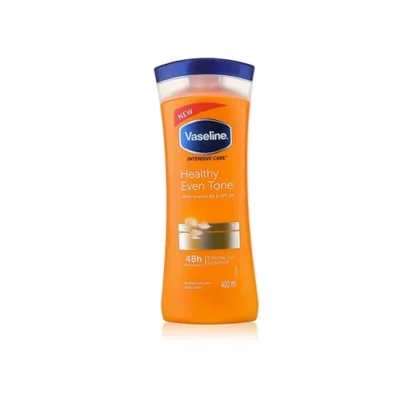 لوسیون بدن پرتقالی وازلین Vaseline مدل Healthy Even Tone حجم 400 میل