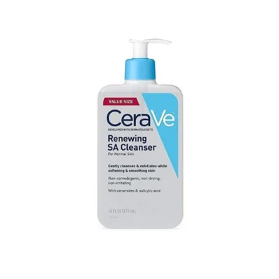 ژل شستشوی صورت سراوی آمریکایی CeraVe مدل Renewing SA Cleanser حجم 473 میل پوست نرمال