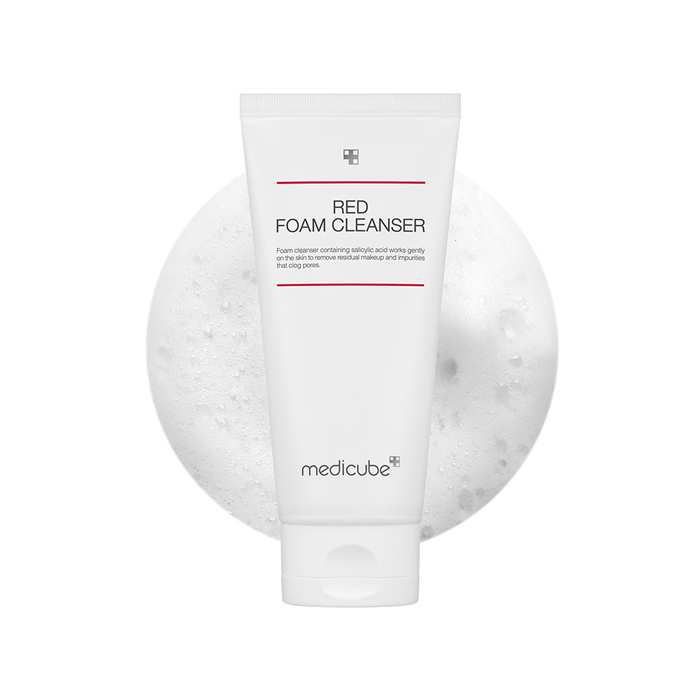فوم شستشو صورت مدی کیوب سالیسیلیک اسید ضد جوش Medicube Red Foam Cleanser حجم 120 میل