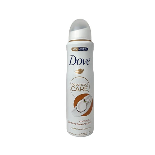 Dove Women's Underarm Spray UK Go Fresh Coconut and Jasmine 250 ml اسپری زیر بغل زنانه داو UK مدل go fresh نارگیل و گل یاس حجم 250 میل