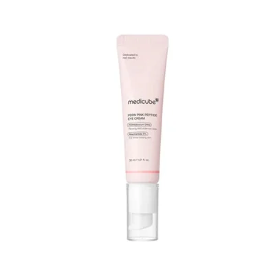 کرم دور چشم PDRN و نیاسینامید مدی کیوب ضدچروک و روشن کننده Medicube PDRN Pink Peptide EYE CREAM حجم 30 میل