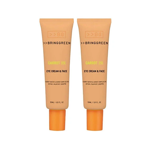 کرم دور چشم و صورت ویتامینه هویج برینگ گرین 30 میل پک 2 عددی