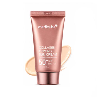 ضد آفتاب مدی کیوب SPF50+ حاوی کلاژن جوانساز Medicube Collagen Firming Sun Cream حجم 50 میل