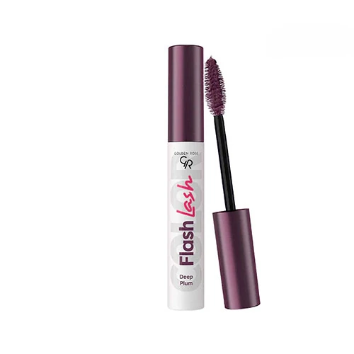 ریمل رنگی گلدن رز رنگ بادمجانی GOLDEN ROSE FLASH LASH DEEP PLUM COLORED MASCARA 09