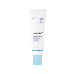 ضدآفتاب مدی کیوب آبی کنترل کننده منافذ حاوی هیالورونیک و پانتنول با SPF50+ حجم 50 میل