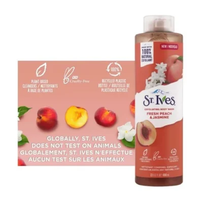 شامپو بدن سنت ایوز ST.Ives حاوی هلو و گل یاس وزن 650 میل