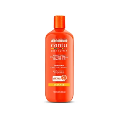 شامپو شی باتر کنتو مو فر تقویت کننده و ضد ریزش مو Cantu Sulfate Free Cleansing Cream Shampoo حجم 400 میل