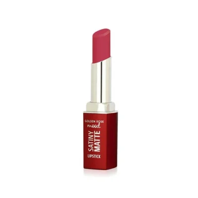 رژ لب جامد مات بادوام ساتینی گلدن رز Golden Rose مدل Satiny Matte رنگ Berry Rouge شماره 07