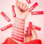 رژلب جامد مات بادوام ساتینی گلدن رز Golden Rose مدل Satiny Matte رنگ Nude Rose شماره 03 - Image 2