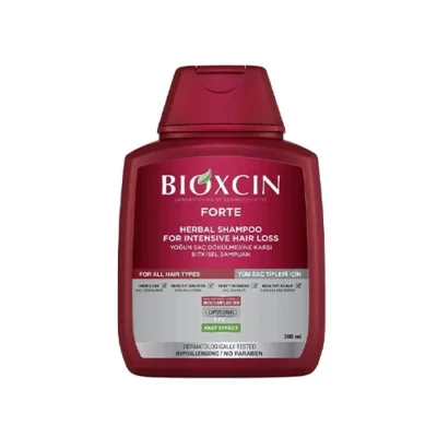 شامپو ضد ریزش گیاهی بیوکسین Bioxcin مدل فورت حجم 300 میل