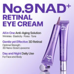 کرم دور چشم NAD + رتینال و 50 پپتاید شماره 9+ نامبوزین Numbuzin No.9 NAD+ Retinol Volumetox Eye Cream حجم 20 میل - Image 4