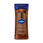 روغن بدن ژله ای شاین دار (شیمر) وازلین رنگ برنز طلایی Vaseline Golden Hour Glow Bronze Body Shimmer Gel Oil رایحه Vanilla cocoa حجم 200 میل