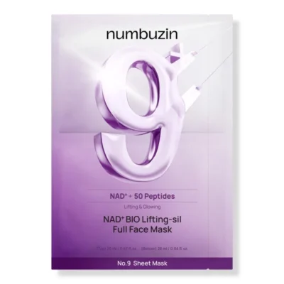 ماسک ورقه ای نامبوزین شماره 9 لیفتینگ و ضد چروک صورت و گردن و غبغب numbuzin No.9 Sheet Mask