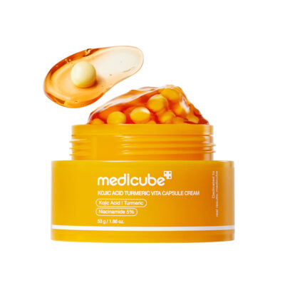 کرم کپسولی مدی کیوب Medicube کوجیک اسید و زردچوبه روشن کننده و ضد لک حجم 55 گرم