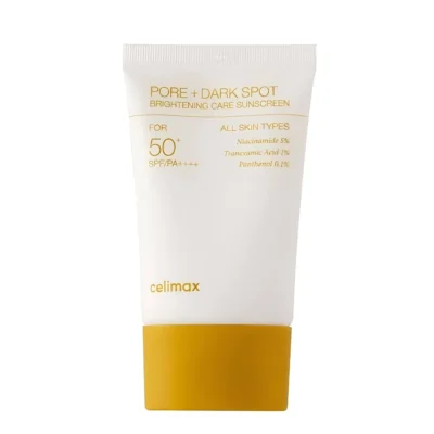 ضد آفتاب سلیمکس کنترل منافذ و ضدلک Celimax Pore + Dark Spot Brightening Care Sunscreen +SPF50 حجم 50 میل