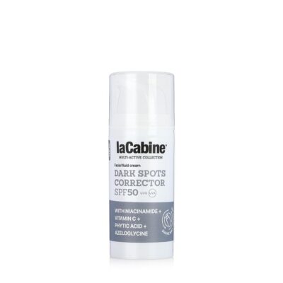 کرم ضد آفتاب فلوئیدی لاکابین دارک اسپات روشن کننده و ضدلک Lacabine Liquid Face Cream with Dark Spot Corrector & SPF 50 حجم 30 میل