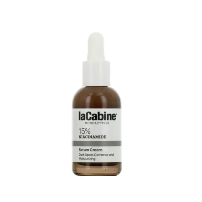 سرم 2 در یک لاکابین حاوی نیاسینامید 15 درصد ضدلک و درمان منافذ باز Lacabine Monoactives 15% Niacinamide Serum Cream حجم 30 میل