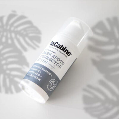 کرم ضد آفتاب فلوئیدی لاکابین دارک اسپات روشن کننده و ضدلک Lacabine Liquid Face Cream with Dark Spot Corrector & SPF 50 حجم 30 میل