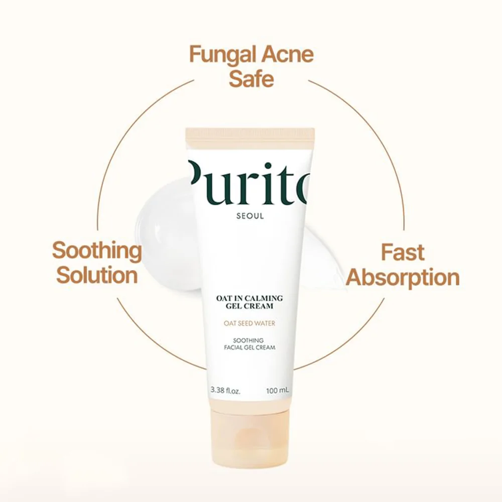 ژل کرم مرطوب کننده و تسکین دهنده جو دو سر پیوریتو PURITO SEOUL Oat-In Calming Gel Creamحجم 100 میل