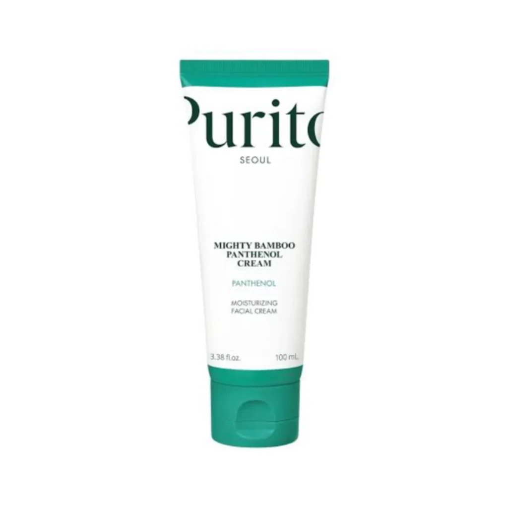 کرم مرطوب کننده و ترمیم کننده بامبو و پنتنول پیوریتو Purito Mighty Bamboo Panthenol Cream حجم 100 میل