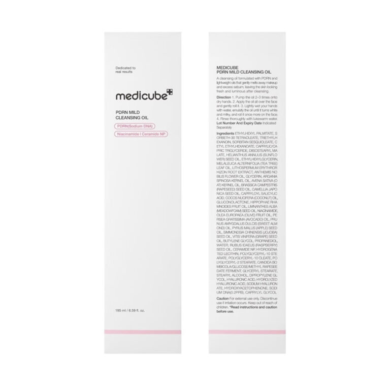 روغن کلنزر مدی کیوب حاوی PDRN و نیاسینامید و سرامید medicube pdrn mild cleansing oil حجم 195 میل